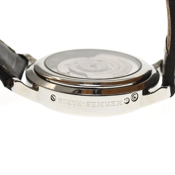 HERMES Clipper GMT power reserve white Dial Automatic Men's Watch - Picture 5 of 6